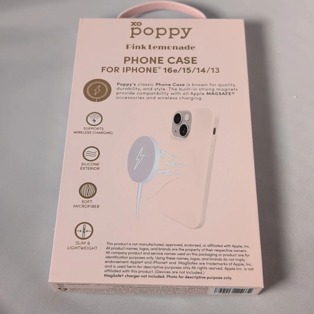XO Poppy Pink Lemonade iPhone 16e/15/14/13 Case